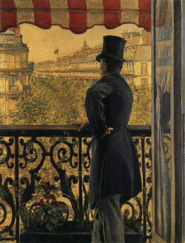 Gustave Caillebotte The view watched from  balcony oil painting image